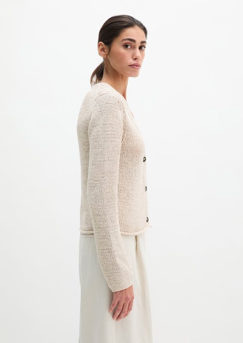 Cardigan slim — Grey Silk
