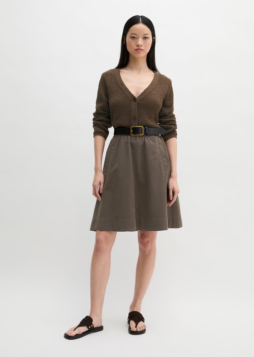 Cardigan slim — Burnt Coffee Melange