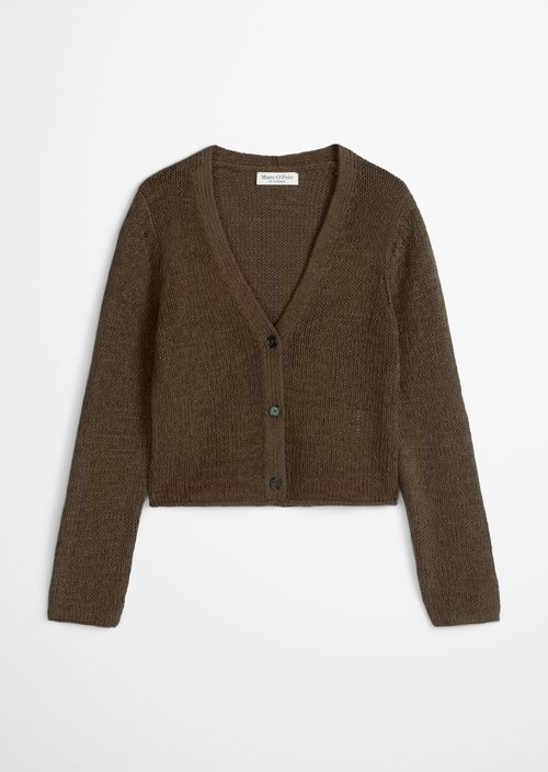 Cardigan slim — Burnt Coffee Melange