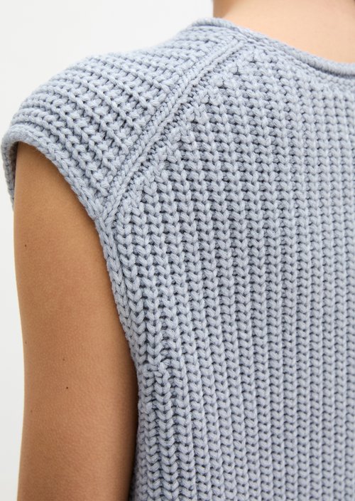 Sleeveless sweater loose — Grey Horizon