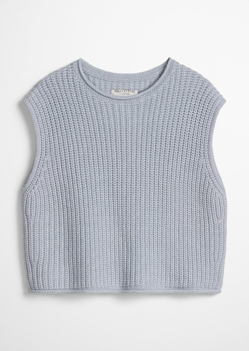 Sleeveless sweater loose — Grey Horizon