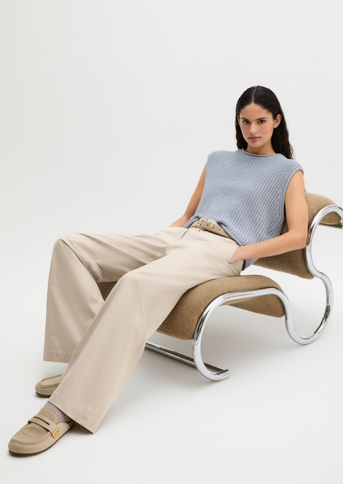 Sleeveless sweater loose — Grey Horizon