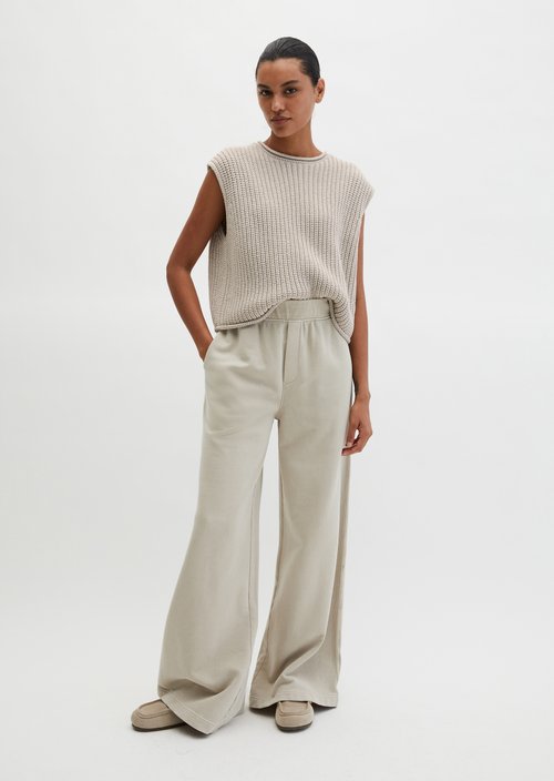Sleeveless sweater loose — Linen Beige