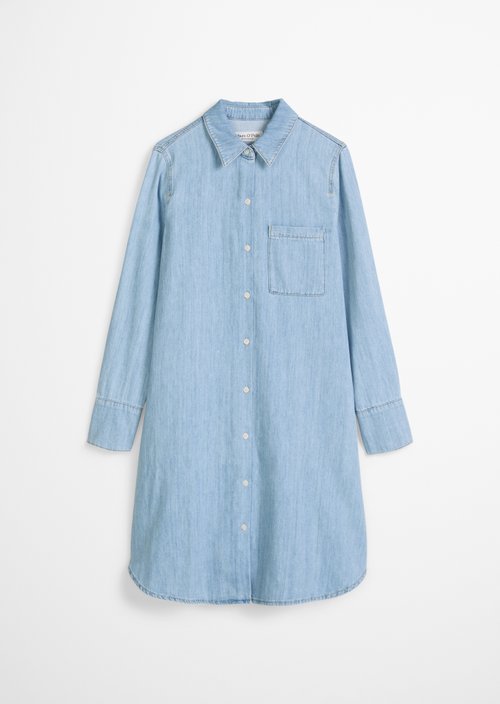 A-shape denim dress — Light Blue
