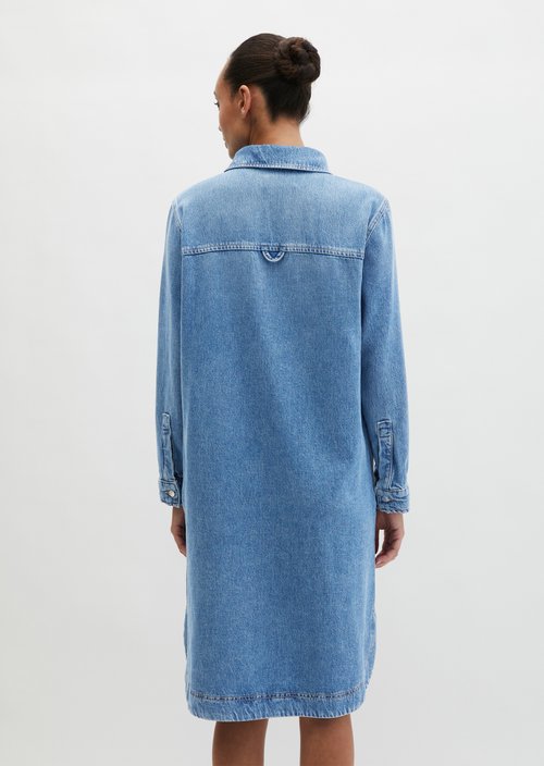 Relaxed denim dress — Medium Blue