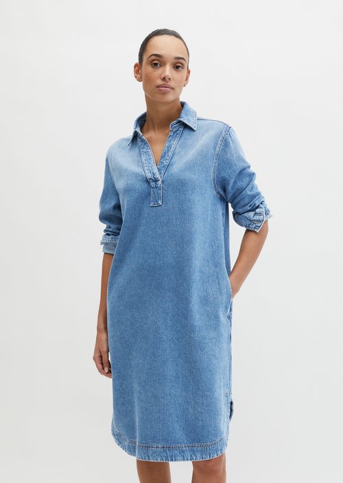 Relaxed denim dress — Medium Blue