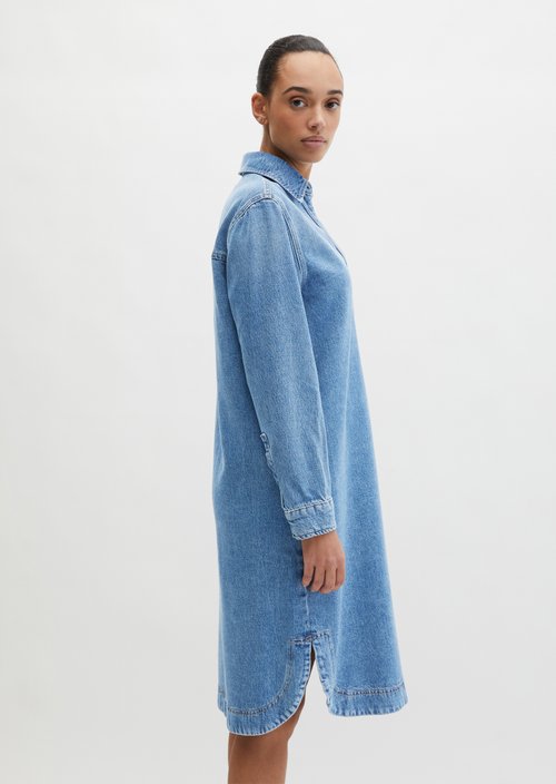 Relaxed denim dress — Medium Blue