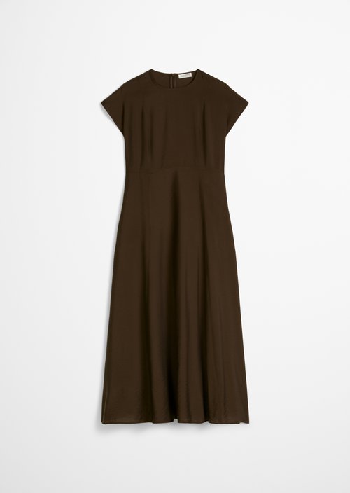 Crinkle dress regular — Burnt Coffee