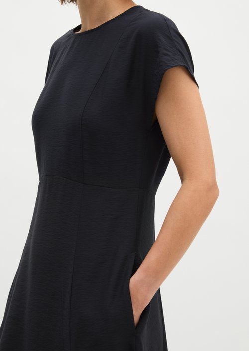 Crinkle dress regular — Deep Night Blue