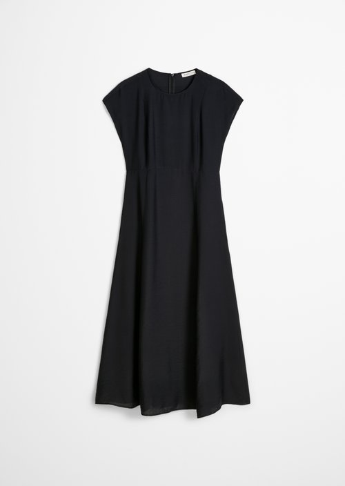 Crinkle dress regular — Deep Night Blue