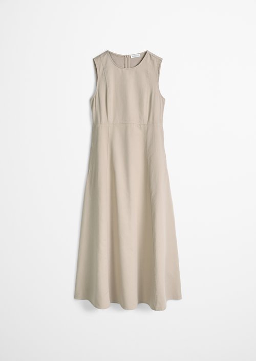 Sleeveless dress regular — Earthy Taupe
