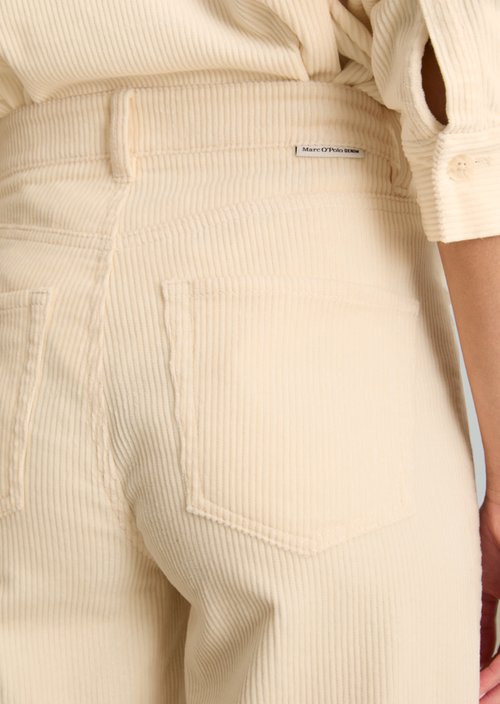 Tomma Wide Cord Pants — White Blush