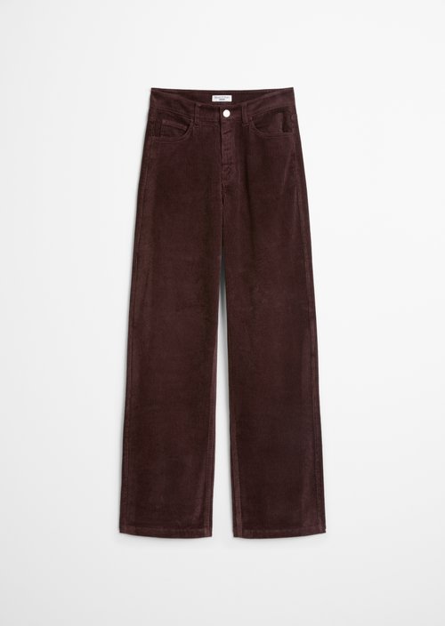 Tomma Wide Cord Pants — Espresso Brown