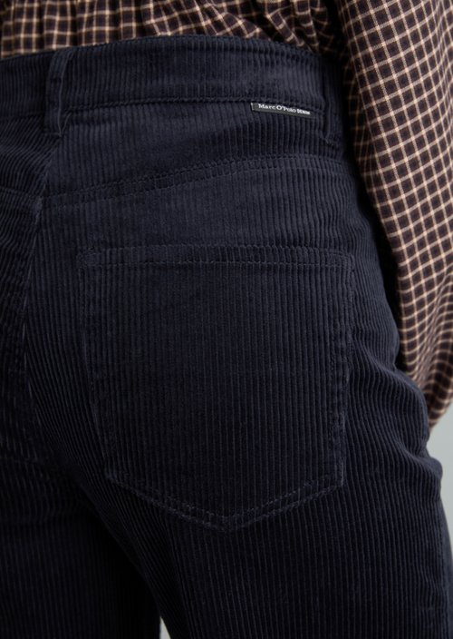 Tomma Wide Cord Pants — Blue Depths