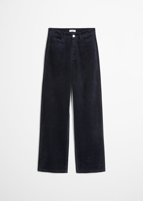 Tomma Wide Cord Pants — Blue Depths
