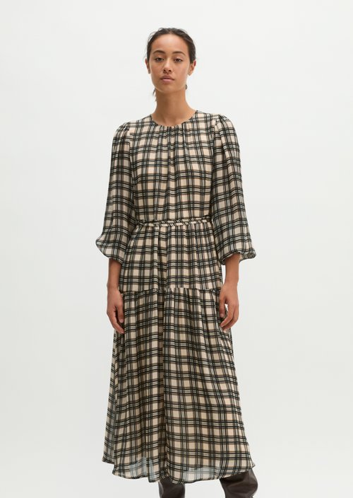 Printed Dress, Regular Fit — Offwhite