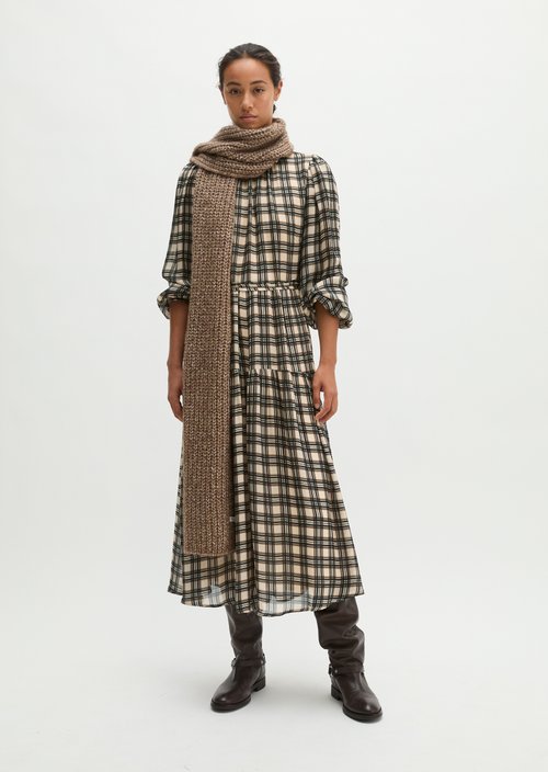 Printed Dress, Regular Fit — Offwhite