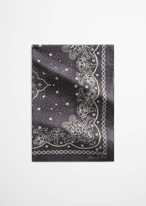 Bufanda estampada Dark Blue en vista frontal