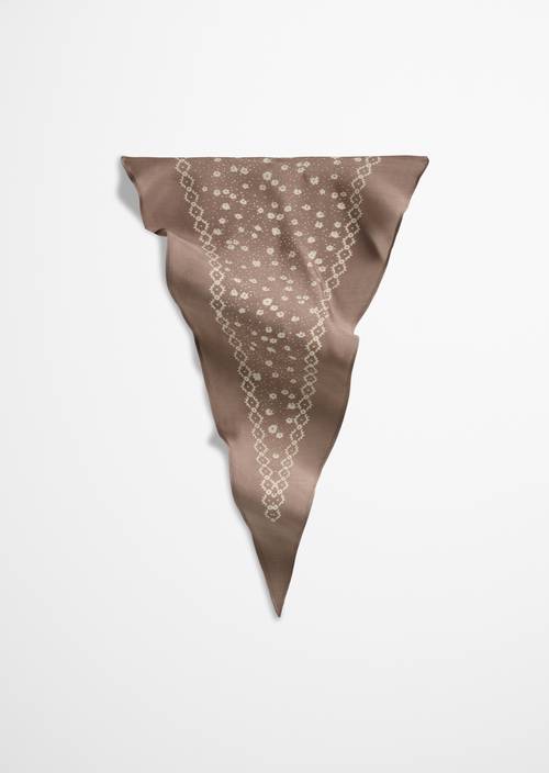 Foulard triangle Dark Brown en vue de face