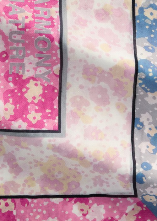 Schal mit Allover-Print — Medium Pink