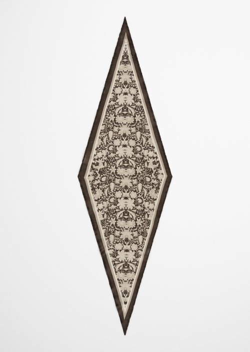Tuch im Rautenformat — Medium Brown