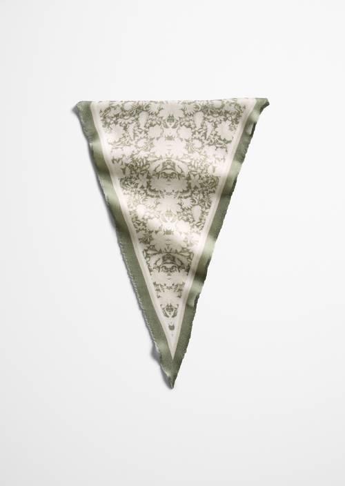 Foulard en forme de losange Light Green en vue de face