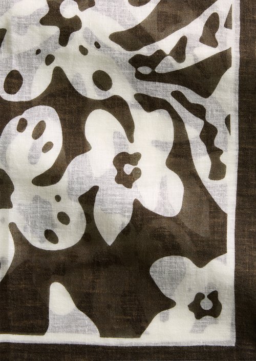 Leinenschal — Dark Brown