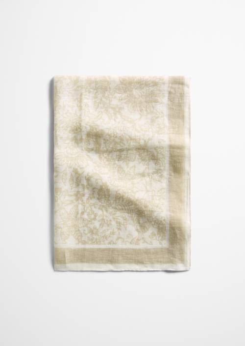 Pañuelo de lino Light Beige en vista frontal