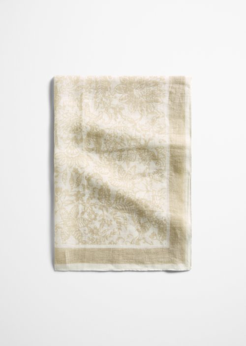 Leinenschal — Light Beige