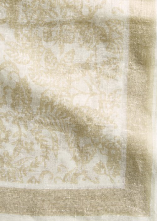 Leinenschal — Light Beige
