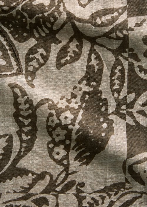 Bedruckter Schal — Dark Brown