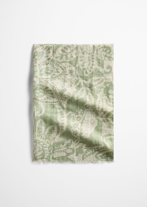 Bedruckter Schal — Medium Green