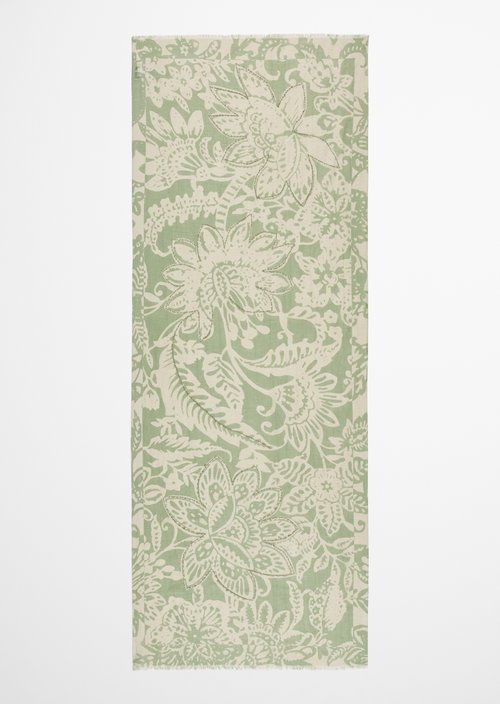 Bedruckter Schal — Medium Green