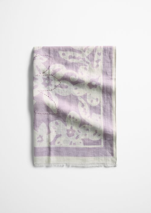 Bedruckter Schal — Medium Pink