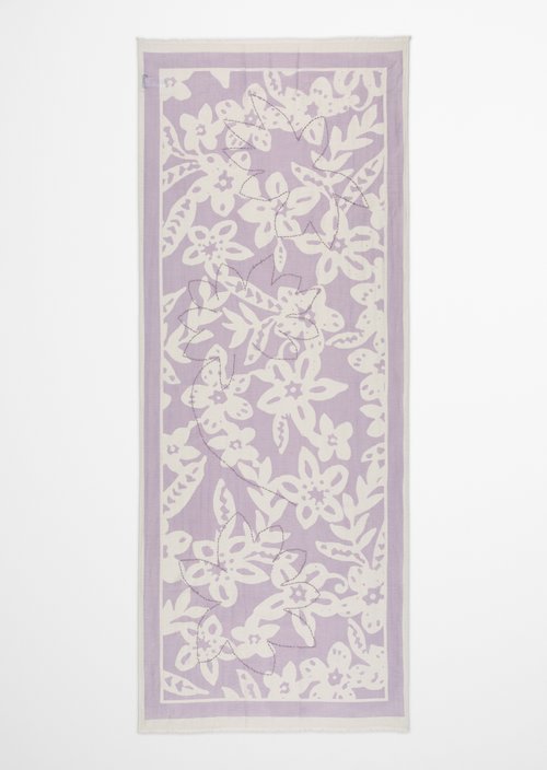 Bedruckter Schal — Medium Pink
