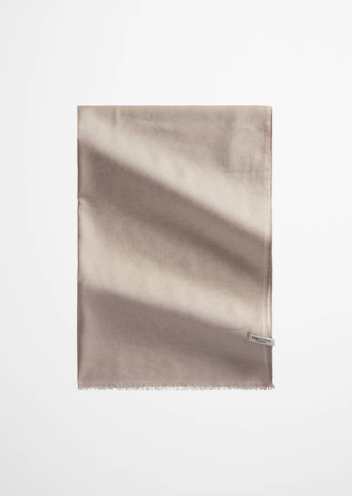 Double-Layer-Schal Medium Beige in Frontalansicht
