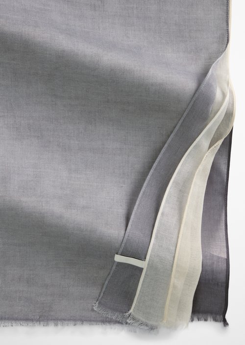 Double-Layer-Schal — Medium Blue