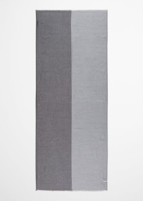 Double-Layer-Schal — Medium Blue