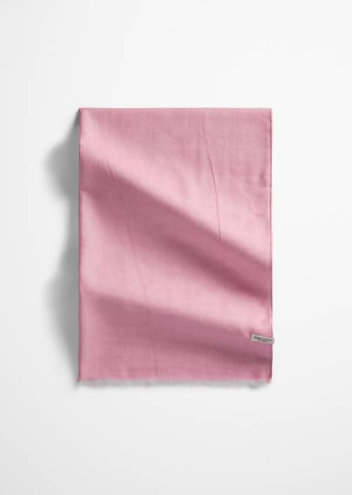 Double-Layer-Schal Medium Pink in Frontalansicht