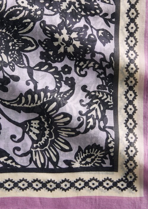 Schal mit Allover-Print — Dark Pink