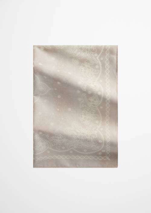 Bedrucktes Tuch Light Beige in Frontalansicht