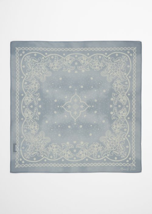 Bedrucktes Tuch — Medium Blue