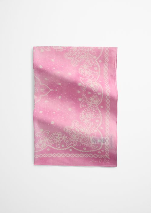 Bedrucktes Tuch — Medium Pink