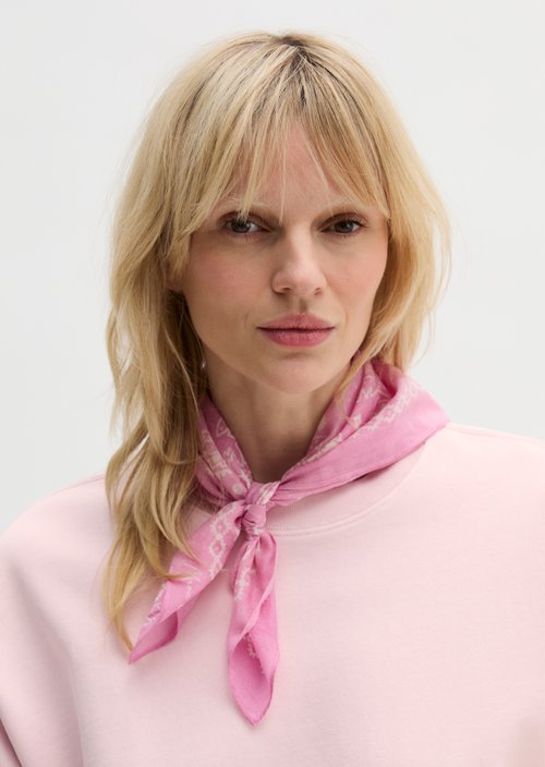 Bedrucktes Tuch — Medium Pink