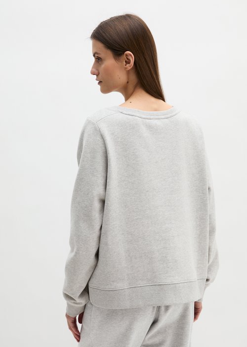 DfC sweatshirt relaxed garment-dyed — Pure Grey Melange
