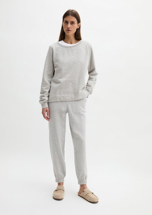DfC sweatshirt relaxed garment-dyed — Pure Grey Melange