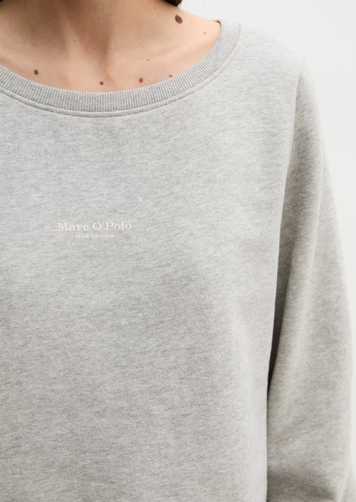 DfC sweatshirt relaxed garment-dyed — Pure Grey Melange