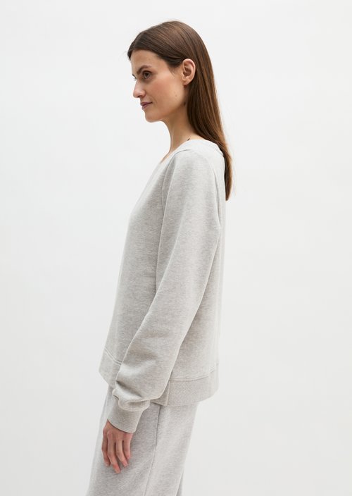 DfC sweatshirt relaxed garment-dyed — Pure Grey Melange