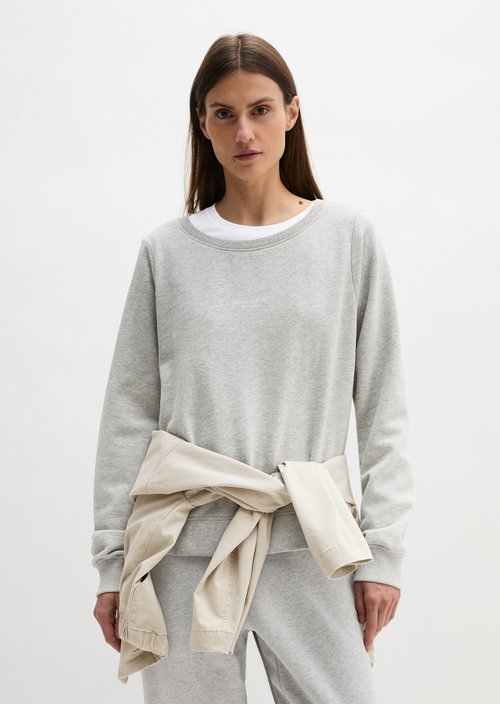 DfC sweatshirt relaxed garment-dyed — Pure Grey Melange