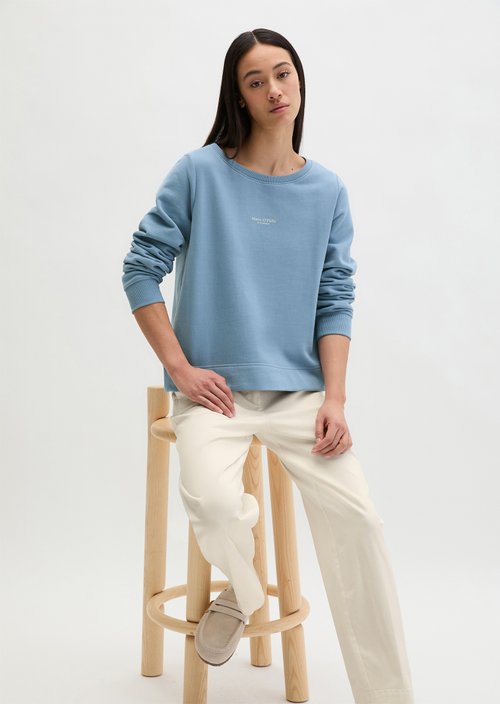 DfC sweatshirt relaxed garment-dyed — Fall Sky